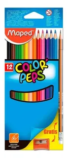 Estuche C/12 Colores Maped Color Peps 832023zm Triangular +