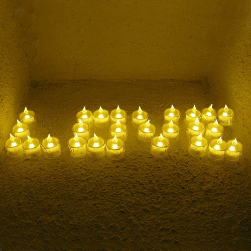 24 Pzas De Velas Con Luz Led Decorativas Electrónicas 5x3 Cm
