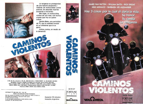 Caminos Violentos Vhs Eagles Law (1988) Dennis Cole