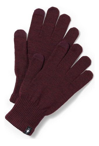 Guante Smartwool Liner Black Cherry Heather, L