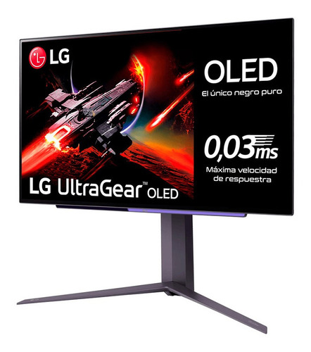 Monitor Gamer LG con pantalla de 26.5" 240Hz 127V y resolución Quad HD