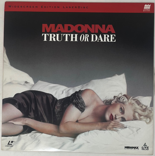 Laserdisc Madonna Truth Or Dare En La Cama Con Madonna Raro