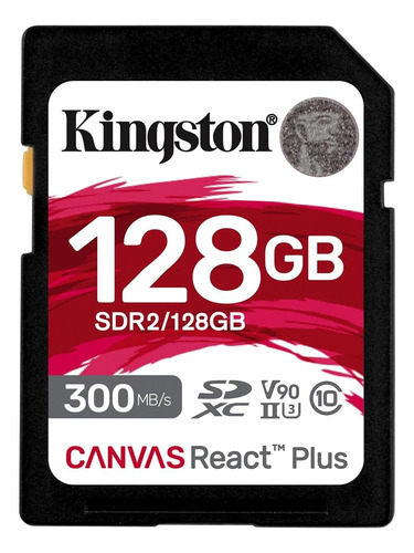 Memoria Flash Kingston Canvas React Plus, 128gb, Sd Uhs-ii