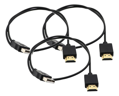 3x Usb 2.0 Macho A Macho Cargador Cable Divisor Adaptador