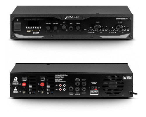 Amplificador Receiver Som Ambiente Gr5500 App Frahm 600w Rms