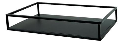 Estante De De Hierro Almacenamiento Rack Negro 30x20x5cm