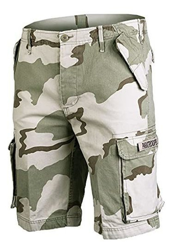 Pantalones Cortos Mil-tec Paratrooper Cargo Prelavados Desie