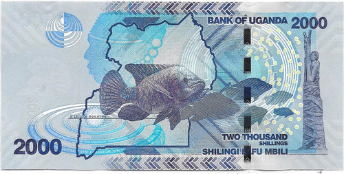 Billete Uganda 2000 Shillings Pez Año 2010 Sin Circular