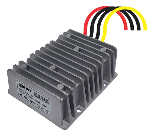 Conversor De 12v A 24v 20 Amp 480w, Elevador Ip68 - Epri