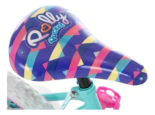 Bicicleta Polly Pocket R16 Con Llantas De Entrenamiento Color Celeste Tamaño Del Cuadro Xs