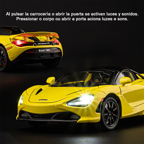 Forza Horizon 5 Mclaren 720s Spider Miniatura Metal Car 1/24