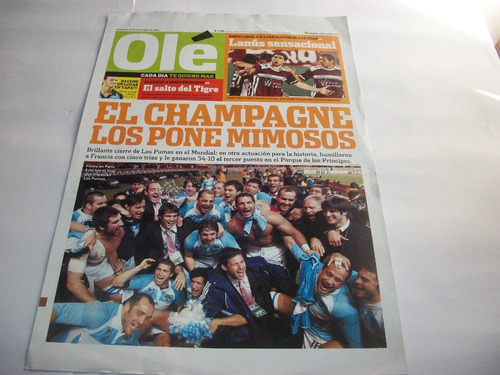 Poster De Rugby * Los Pumas * Mundial 2007 * 3* Puesto 