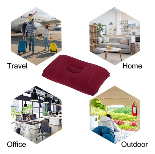 Almohada Inflable Ultraligera Para Acampar Y Viajar 4 Unidad