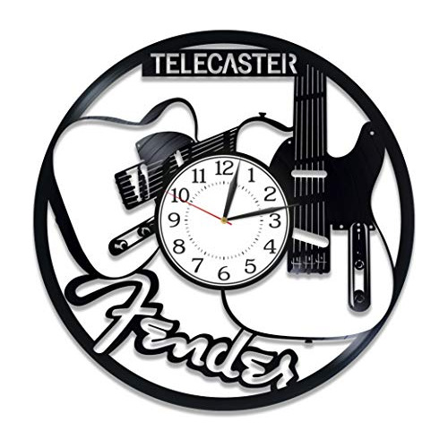 Reloj De Pared Música, 12 Pulgadas, Guitarra Fender, I...