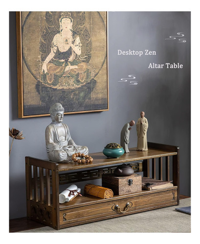 Mesa De Meditación, Mesa De Altar, Mesa De Suelo Para Puja