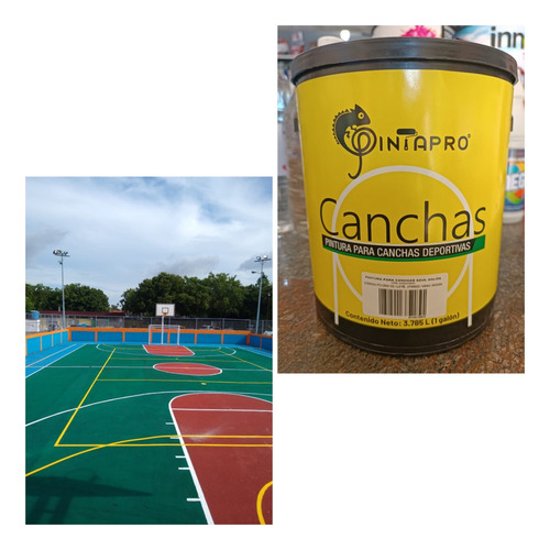 Pintura Para Canchas Deportivas.base Solvente.galón.