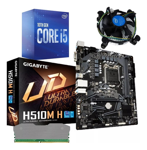Combo Board H510m Procesador Intel Core I5 10400 Ram 8gb Pc