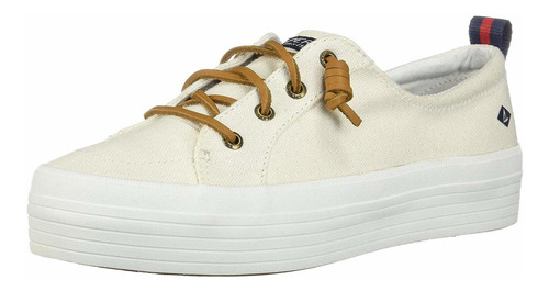 Sperry Tenis Con Plataforma Crest Vibe Para Mujer, Lienzo Bl