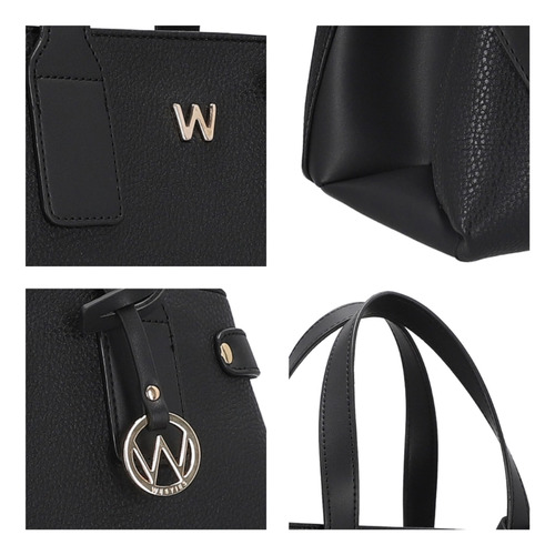 Bolsa Satchel Para Mujer Westies Negro Hbquinary22we