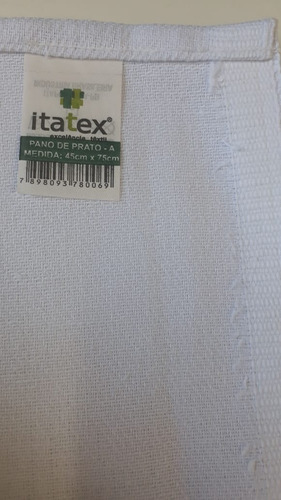 Imagem 3 de 3 de Pano De Prato Branco 45 X 75 (12 Unidades)