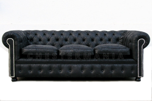 Sofa Chesterfield Sillon Chester Tapizado En Oveja