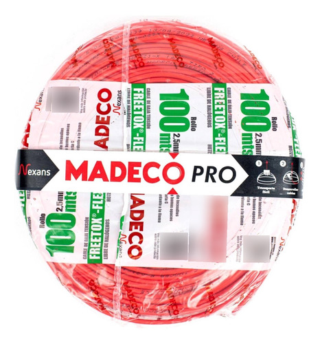 Cable Libre De Halógenos (h07z1k) 2,5mm2 100 M Rojo