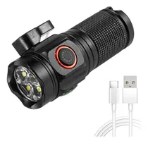 Comprar Usb Lanterna Tática Mais Função Magnética E De Corte Led Lanterna Tamanho pequeno, alto brilho, bateria de longa duração 200w Preto