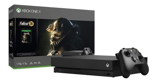 Imagen 3 de 4 de Microsoft Xbox One X 1TB Fallout 76 Bundle color negro
