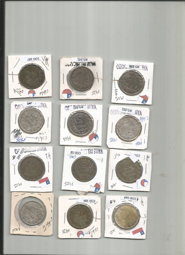 Monedas De Coleccion Chilena De Plata  Año 1925 Precio Es In