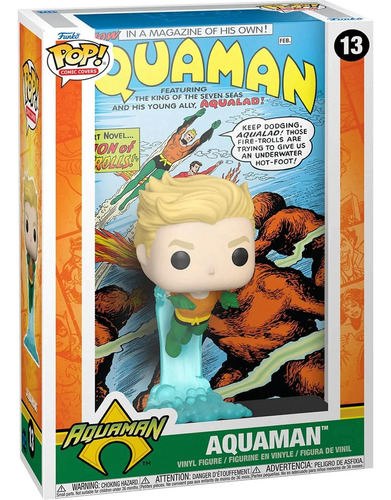 Funko Pop Comic Cover: Dc Comics - Aquaman Num 1