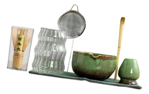 Matcha Set Matcha Bowl Cosacos De Bambú Matcha Ceremonía