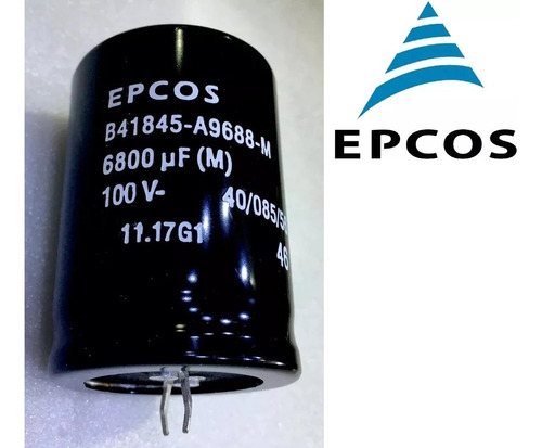 Capacitor Eletrolítico 6800uf 100v Epcos Original B41845