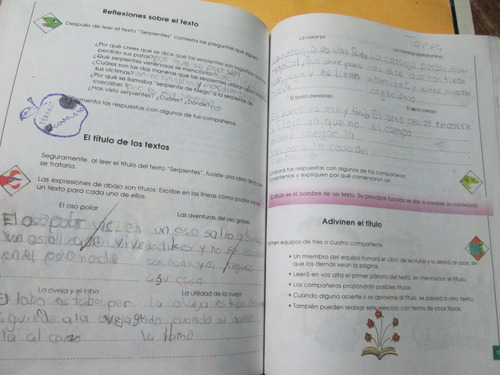 Español Tercer Grado (sor Juana) Sep, Año 1995, (contestado) (Usado)
