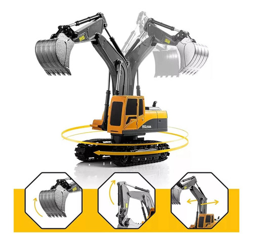 Excavadora 1/24 Rc Excavadora De Control Remoto De 2.4 Ghz