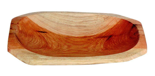 Gamela Petisqueira De Pau Madeira Modelo Caiacão 27x15 Cm