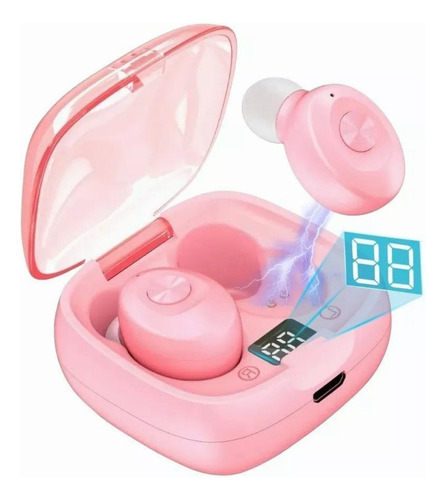 Audífonos Bluetooth Xg8, Deportivos A Prueba De Agua. Color Rosa