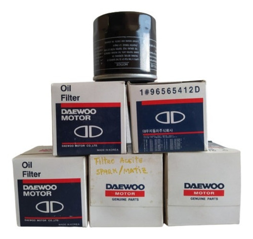 Imagen 3 de 3 de Filtro De Aceite Motor Chevrolet Spark Daewoo 96565412