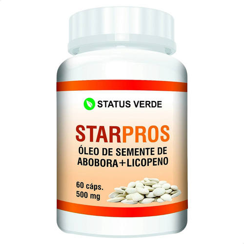 Starpros Óleo De Semente De Abóbora + Licopeno 60 Cáps - Status Verde