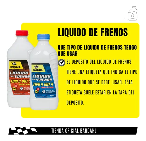Kit Liquido Para Frenos Bardahl 250 Ml Dot 3 X 8 Uni