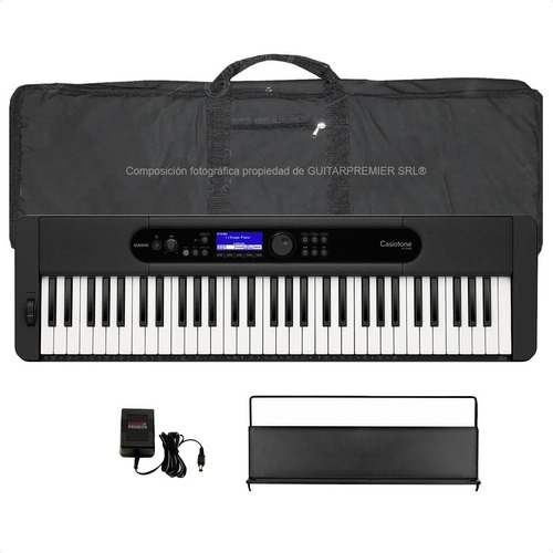 Teclado Casio Ct-s400 Bluetooth Usb Sensitivo Funda Fuente