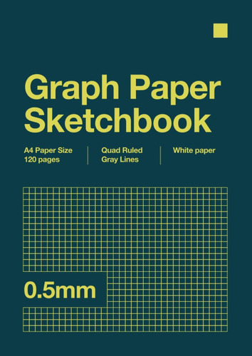 Libro: Graph Paper Sketchbook A4 0.5mm: Graph Paper Sketchbo