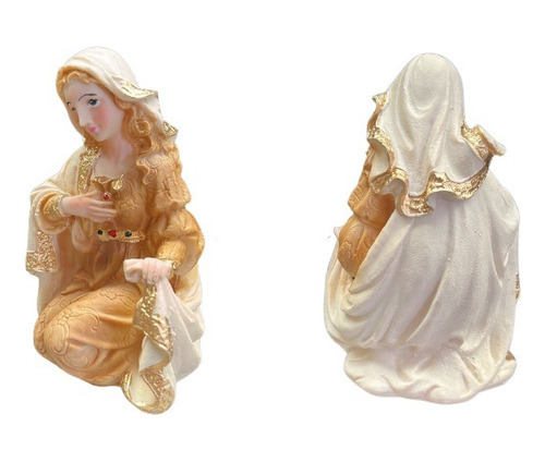 Nacimiento Navideño De Resina Fina 20cm 10 Piezas