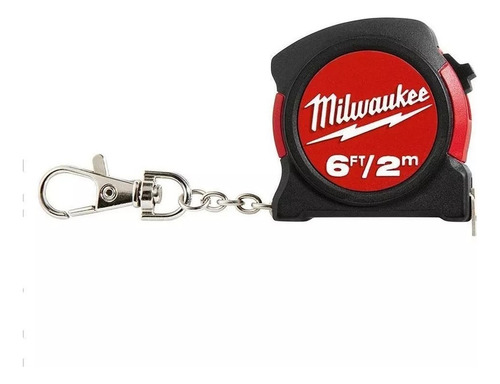 Mini Flexómetro Milwaukee Metro Tipo Llavero 2 Mt 6 Ft