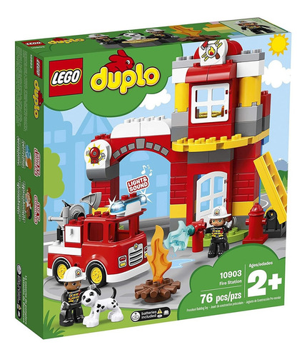 Set de construcción Lego Duplo Fire station 76 piezas en caja