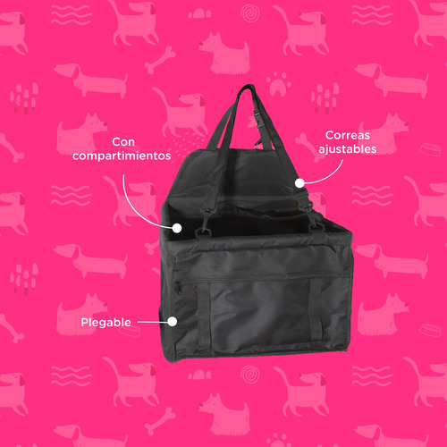 Imagen 2 de 7 de Asiento Samba Transportador Para Autos Perros Pequeños