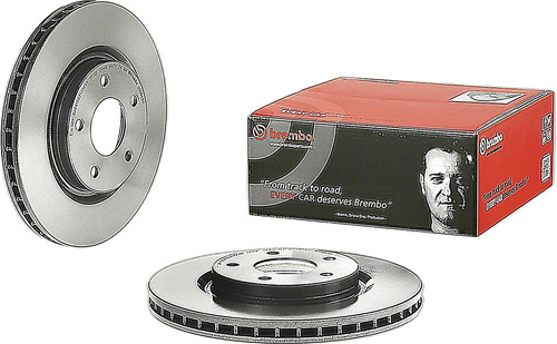 Juego 2 Discos Ventilados Delanteros Rogue 14/21 Brembo