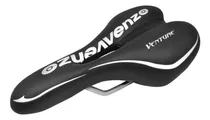 Comprar Selim Banco Bicicleta Venzo Venture Couro Preto Vazado Mtb