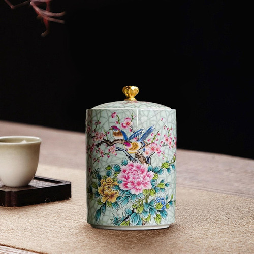 Tarro De Té De Elegante Tarro De Botella De Almacenamiento