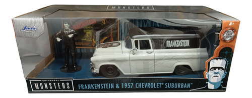Frankenstein Y Chevrolet Suburban, Escala 1/24, Jada, 19cms.