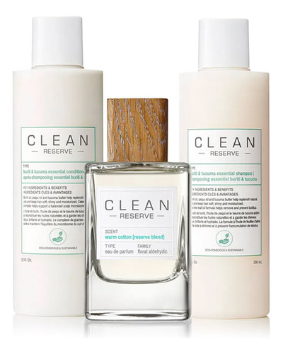 Kit Perfume Clean Beauty Collective Clean Reserve Warm Cotto